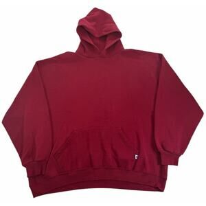 Vintage 90s y2k Russell Athletic Red Hoodie Men's XXL Pullover Gym Sweatshirt